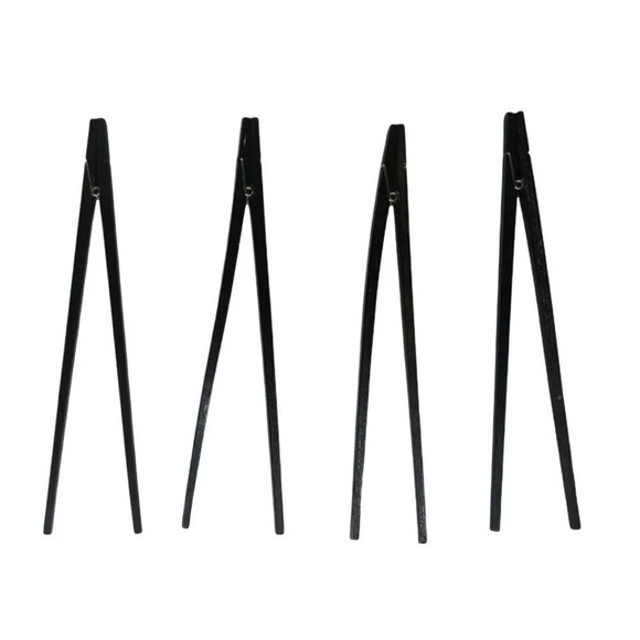 Chopsticks Set of Four Clothespins Training Black - Picture 2 of 8